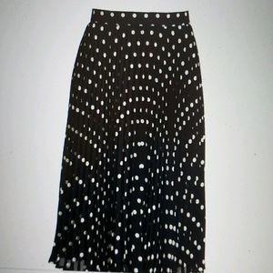 Vince Camuto Polka Dot Pleat Skirt Size 4